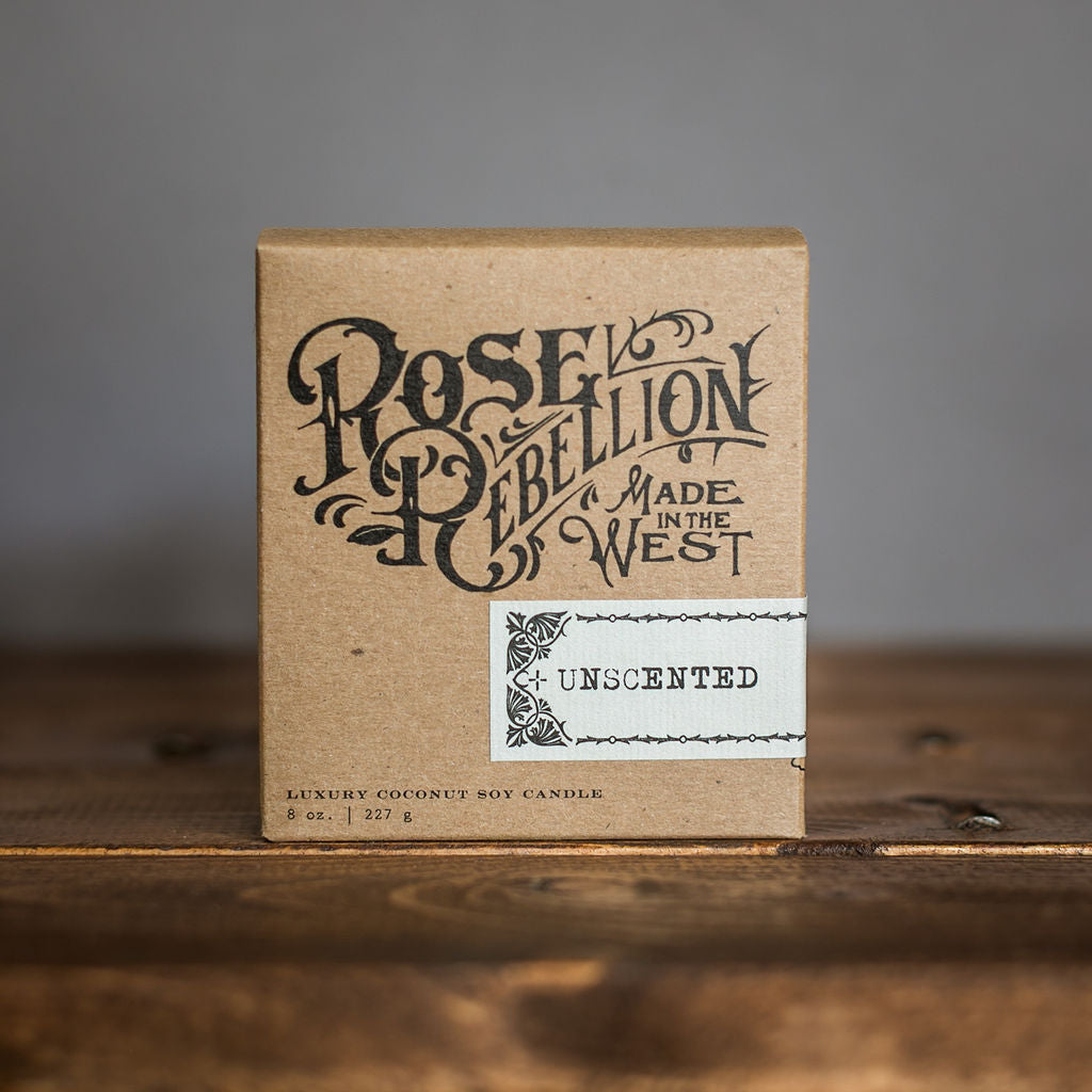 Unscented Candle 8 oz.