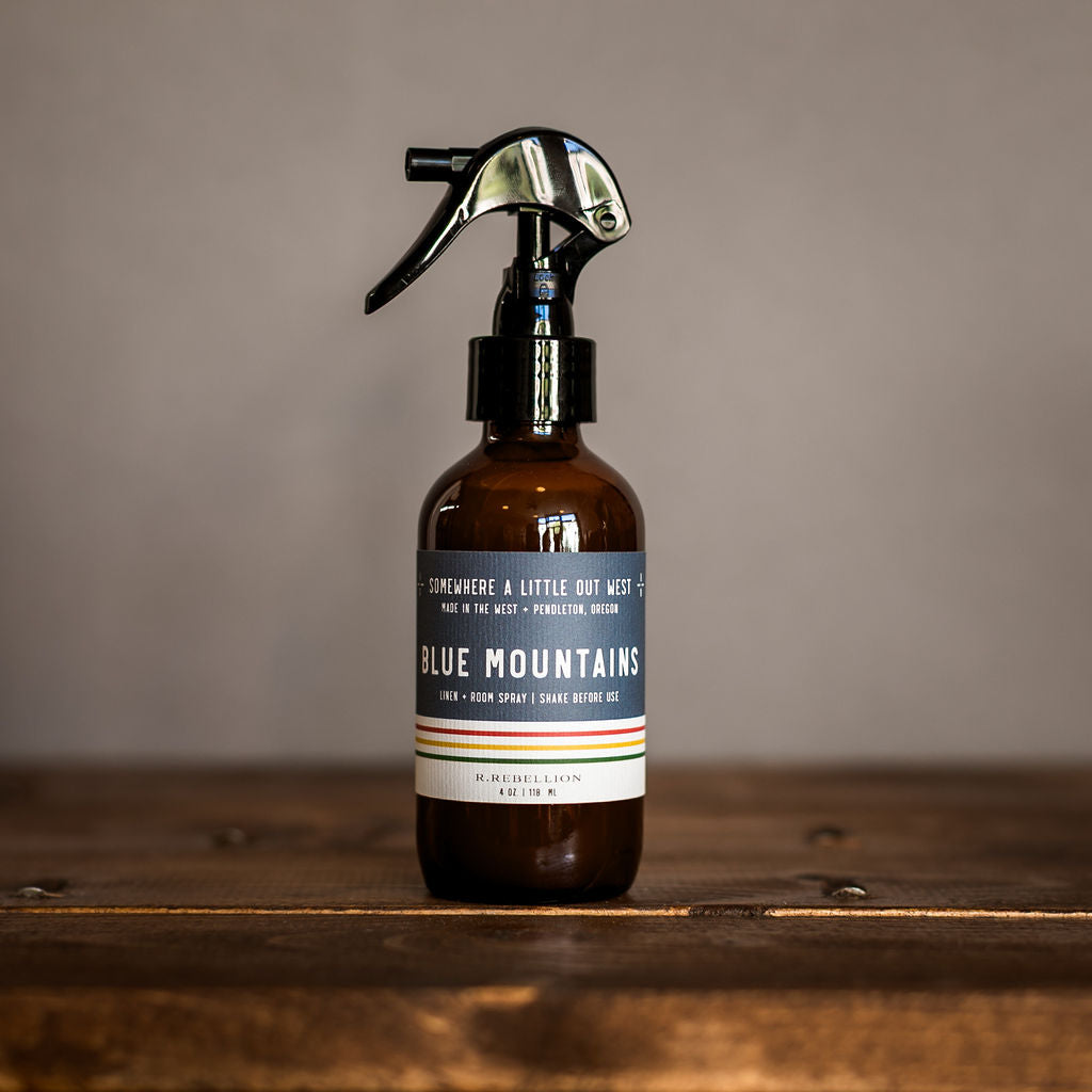 Blue Mountains Room + Linen Spray 4 oz. "Camp Rebellion"