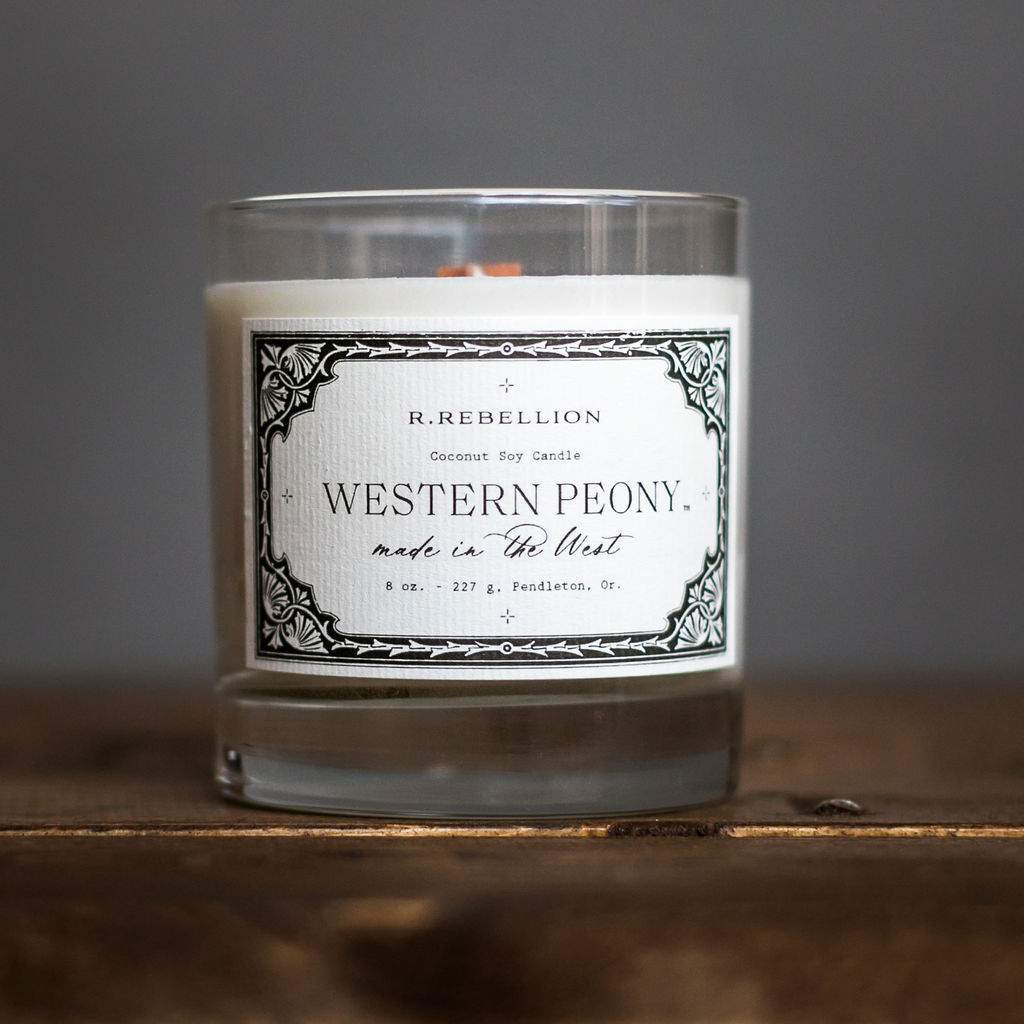 Western Peony Candle 8 oz.