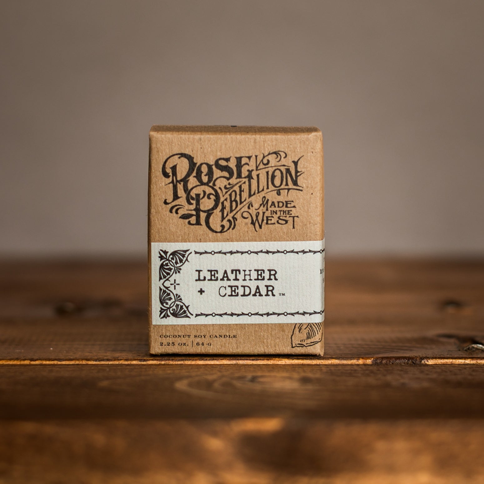 Leather + Cedar 2 oz. - Drifter Candle
