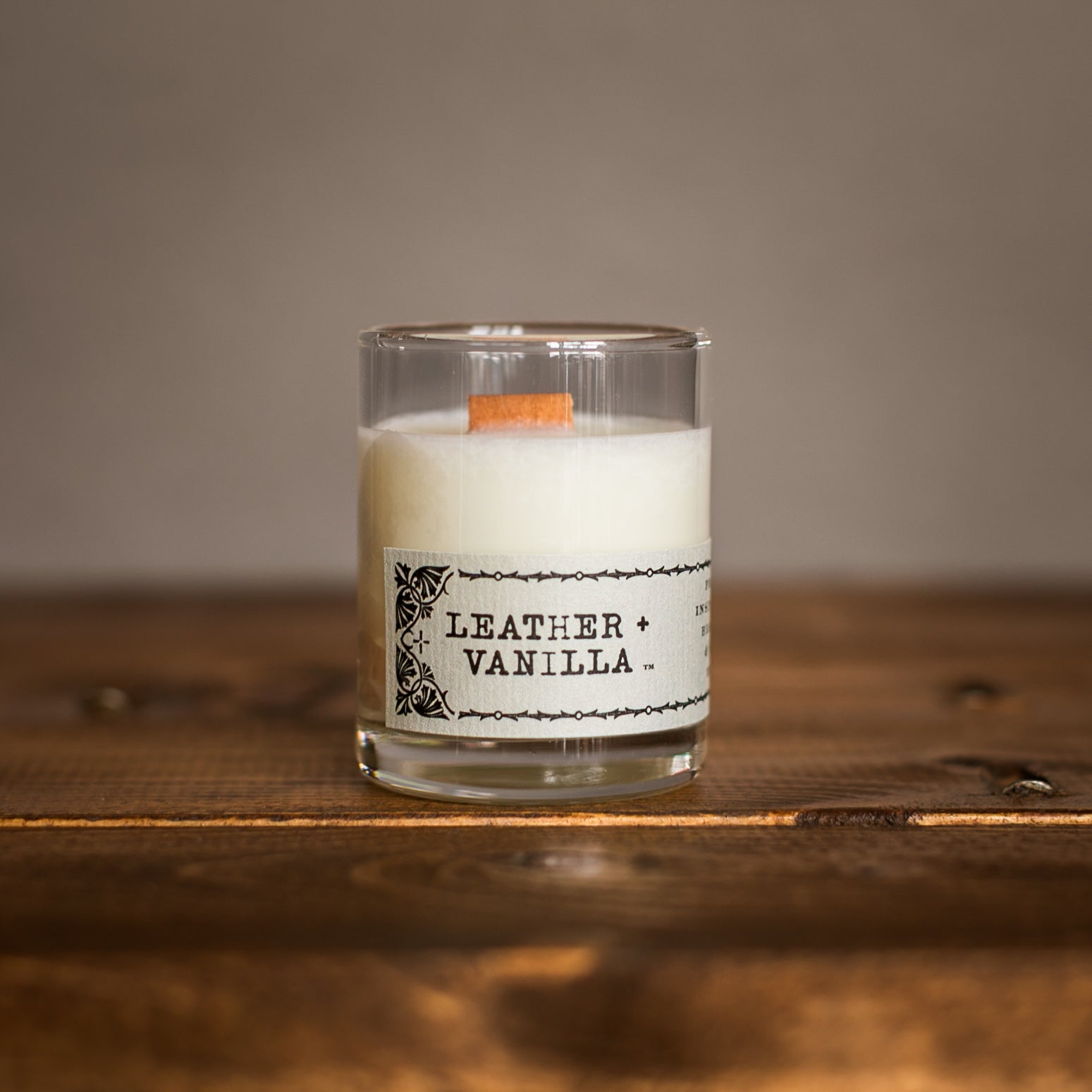 Leather + Vanilla 2 oz. - Drifter Candle