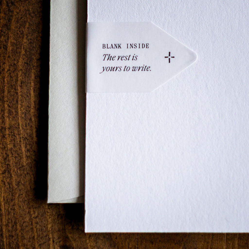 Western Saddle - Letterpress Greeting Card (Case of 4)