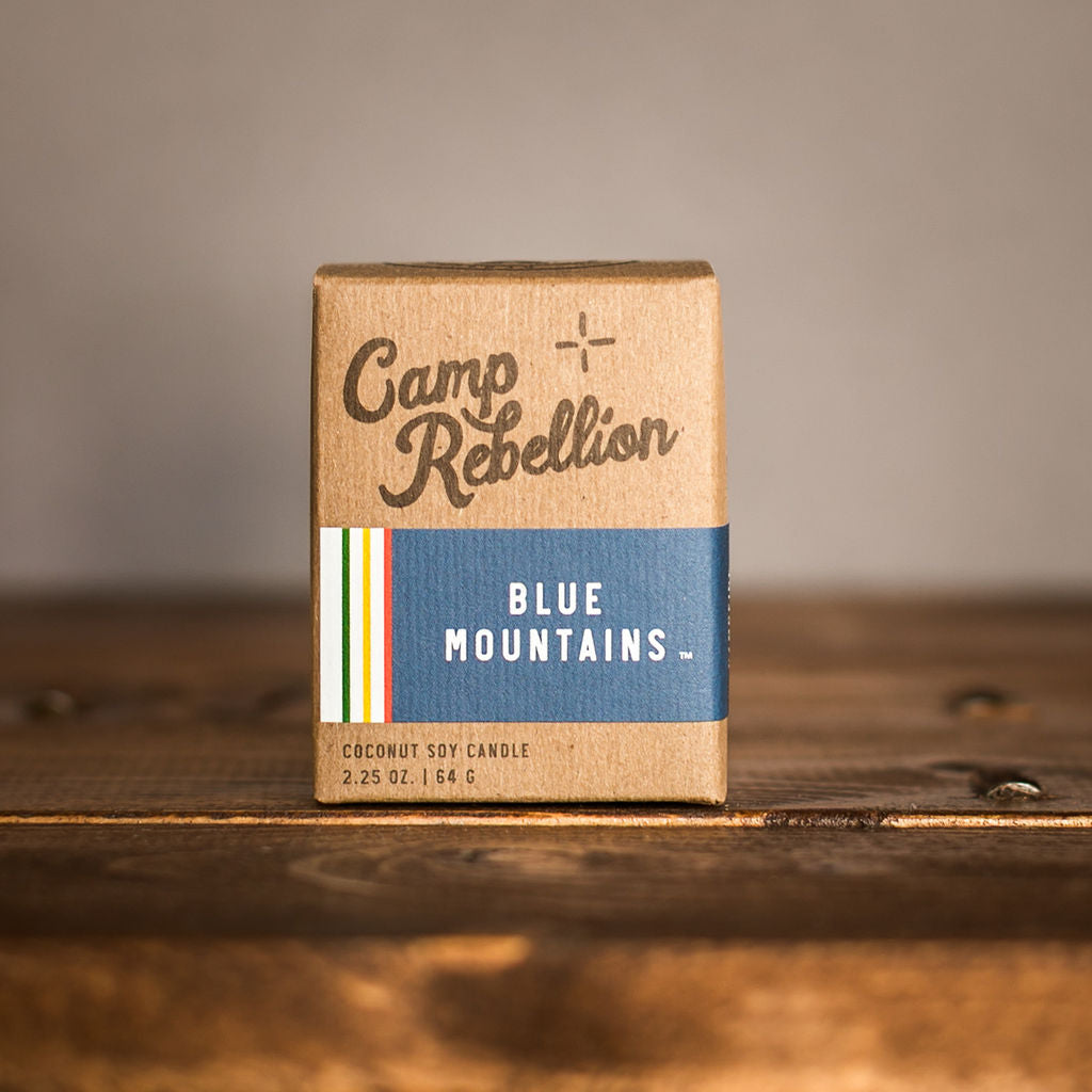 Blue Mountains 2 oz. - Drifter Candle "Camp Rebellion"